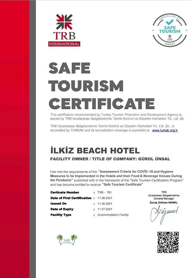 Ilkiz Beach Hotel Oludeniz 2*,  Turquia